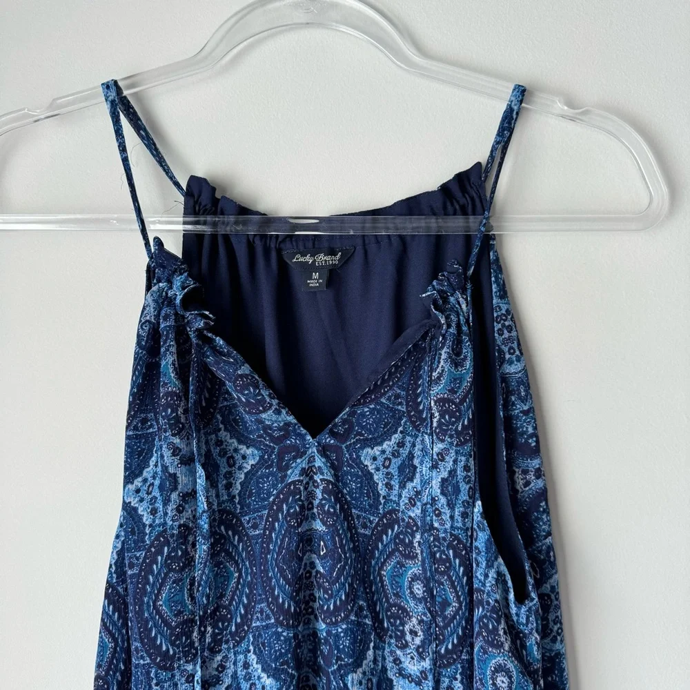 Lucky Brand Blue Paisley Western Dress - Picture 4 of 9